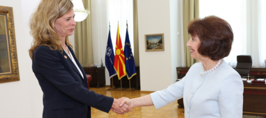 Takim i presidentes Siljanovska Davkova me ambasadoren e Zvicrës, Veronik Halman Marti