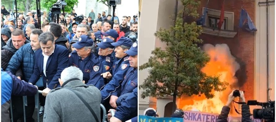 Pas protestës së dhunshme të opozitës në Tiranë, arrestohen pesë persona