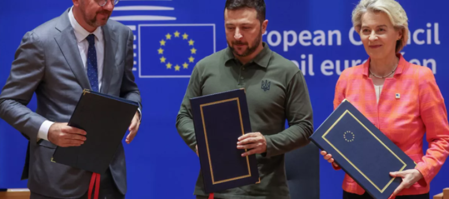 Bashkimi Evropian nënshkruan marrëveshjen e sigurisë me Ukrainën