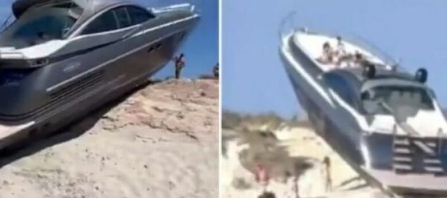 I besuan navigacionit, përfunduan me jahtin 17 metërsh në dunën e rërës në plazhin e ishullit spanjoll
