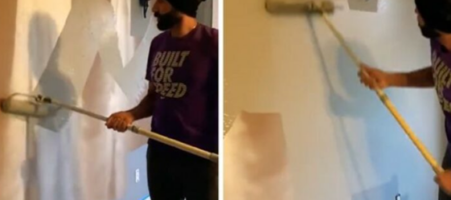 Kjo është mënyra se si mund ta ngjyrosni murin për 30 sekonda
