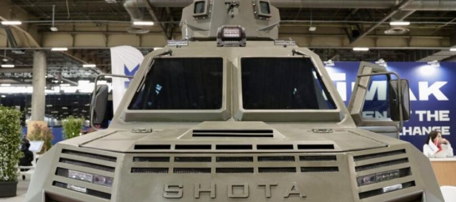 Automjeti ushtarak shqiptar, “Shota” prezantohet në panairin Eurosatory në Paris