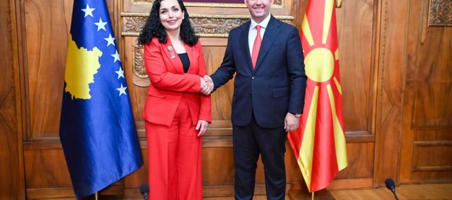 Gashi takohet me presidenten e Kosovës Vjosa Osmani