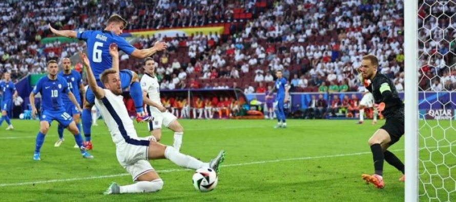 Anglia ndalet edhe nga Sllovenia, por kualifikohet si lider i grupit