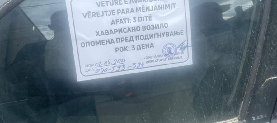 Komuna e Tetovës apelon: Të largohen automjetet e dëmtuara nga hapësirat publike