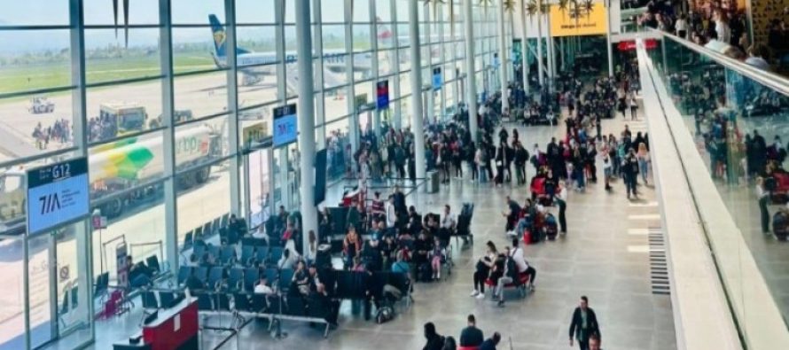 Aeroporti i Rinasit arrin mbi 1 milion pasagjerë gjatë muajit qershor