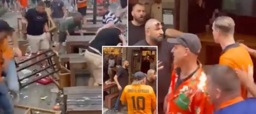 Tifozët anglezë mbesin të lënduar nga përleshja me ata holandezë