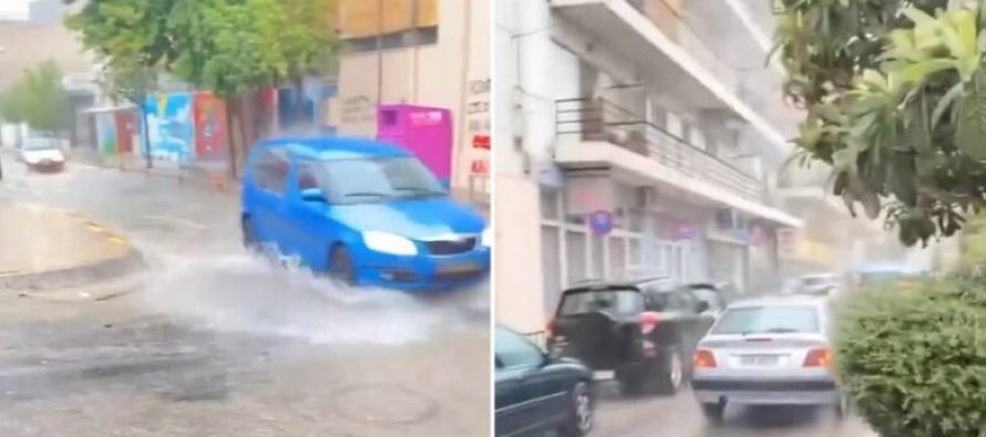 Një stuhi e fortë goditi Greqinë: Rrugë të përmbytura, rrufe, zjarre