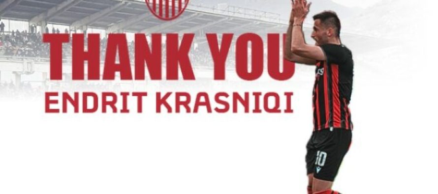 KF Shkëndija ndërpret bashkëpunimin me Endrit Krasniqin