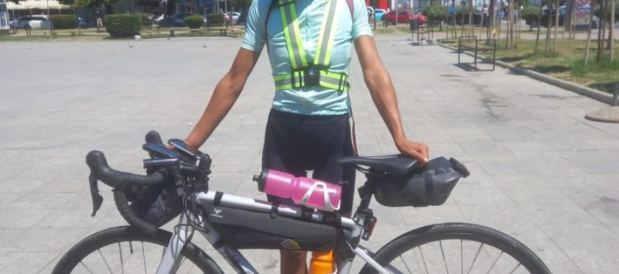 Francezja 27 vjeçare, Julian Rudant 800 kilometra me biçikletë në Shqipëri, Kosovë dhe Maqedoninë e Veriut