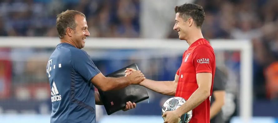 Lewandowski: I lumtur që po punoj sërish me Flick, ai ka ADN e lojës së Barcelonës