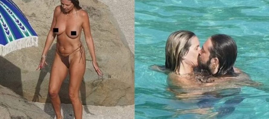 Heidi Klum del ‘topless’ në plazh, duke festuar me bashkëshortin e saj përvjetorin e tyre në St. Barts