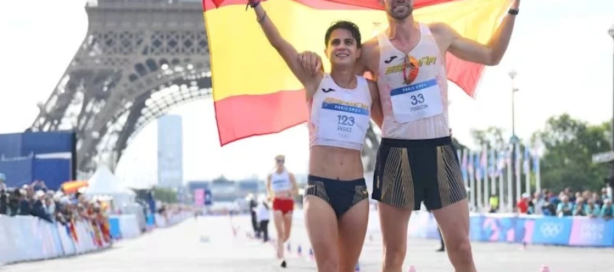 Spanja fiton të artën në stafetën mikse të ecjes sportive