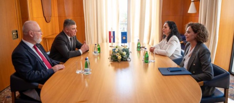 Presidentja Osmani takon homologun kroat, Milanoviq