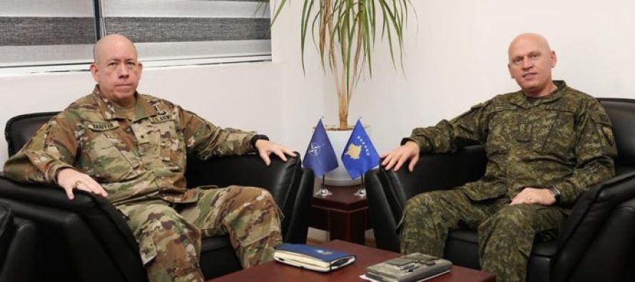 Jashari takon shefin e stafit të KFOR-it, flasin për bashkëpunim të ndërsjellë dhe profesional