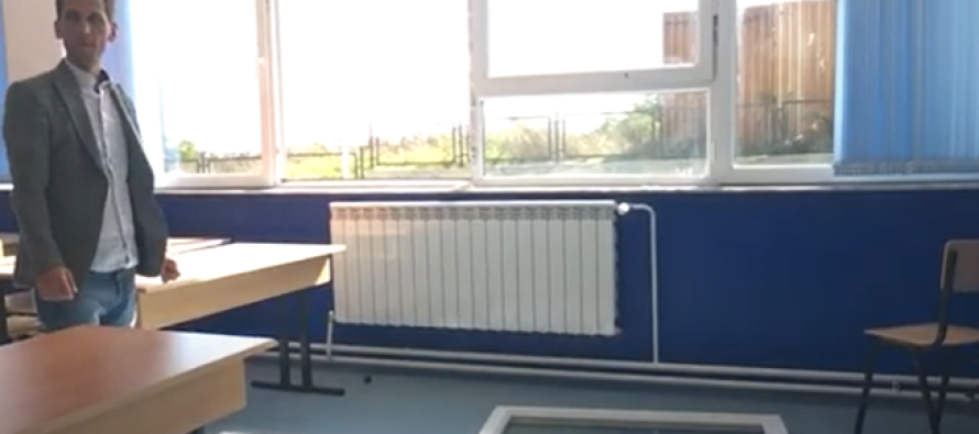 Shkolla e re e Vizbegut nis të amortizohet! Bie dritarja dhe një pjesë e tavanit, muret krisen