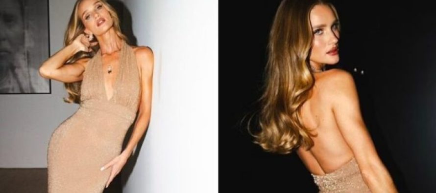 Rosie Huntington-Whiteley tregon fizikun e saj fantastik, në fotografitë nga ‘Academy Museum Gala’