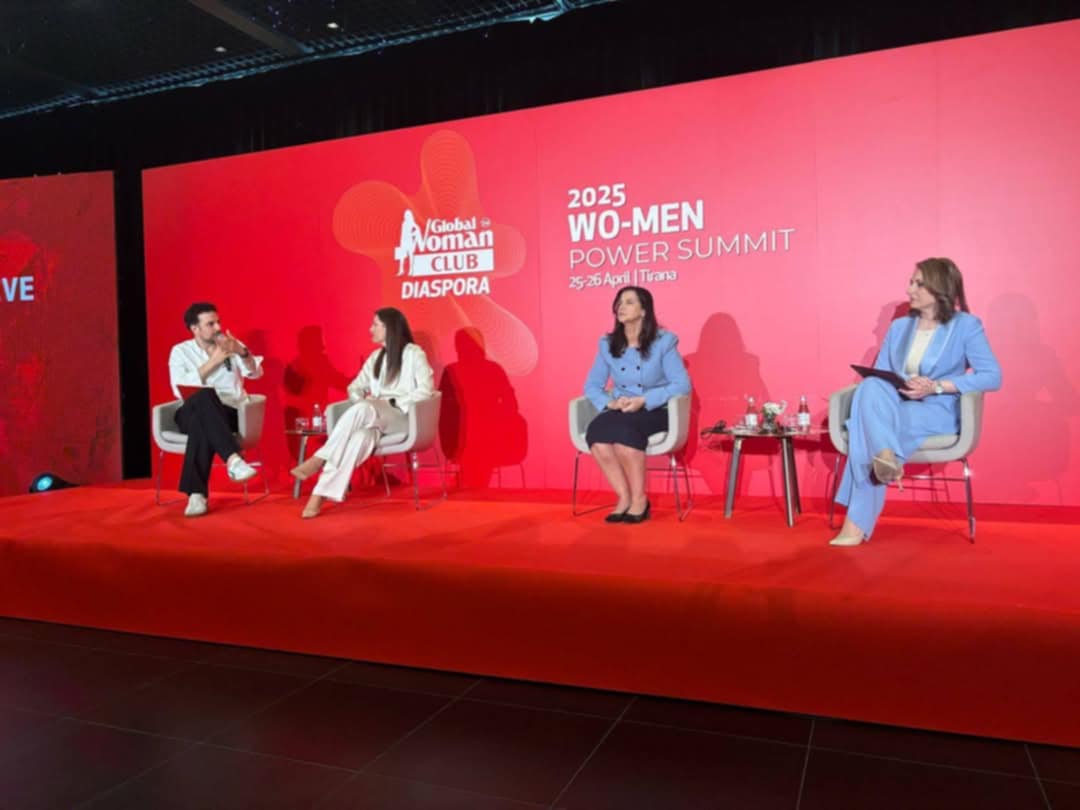 Rina Ajdari në samitin “Global Woman Club” në Tiranë, flet për kontributin e diasporës