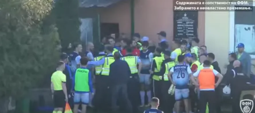 Strugë: Futbollistët e Gostivarit sherr me policinë, përfundojnë në stacion!