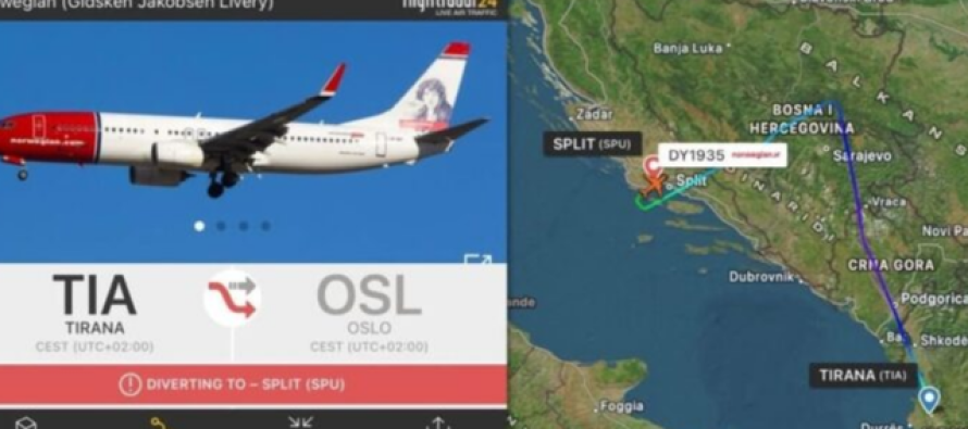 Çahet xhami në kabinë, avionin i linjës Tiranë–Oslo bën ulje emergjente në Kroaci