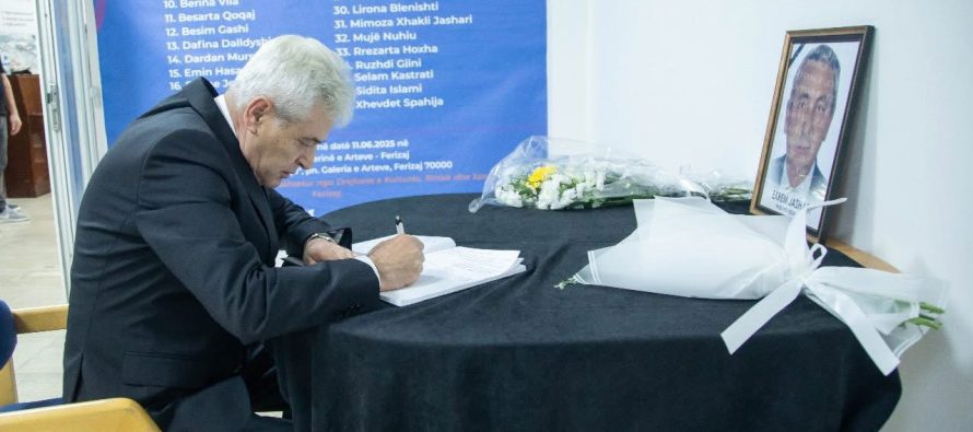 Ali Ahmeti i jep lamtumirën e fundit veprimtarit Ekrem Jashari: “Simbol i përkushtimit dhe rezistencës kombëtare”