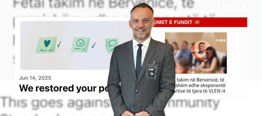 Facebook rikthen postimin e FLAKA-s: Ishte raportim i rrejshëm!