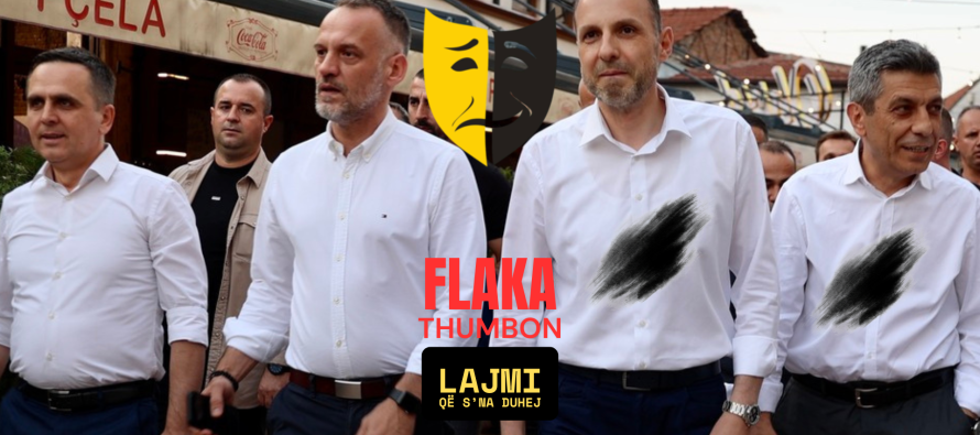 Flaka thumbon: Të dielën u njollosën dy këmisha të bardha të VLEN-it