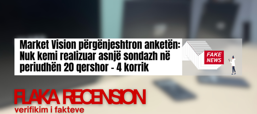 “Demanti që nuk ekziston – Si po fabrikohen lajme për të fshehur sondazhet reale?”