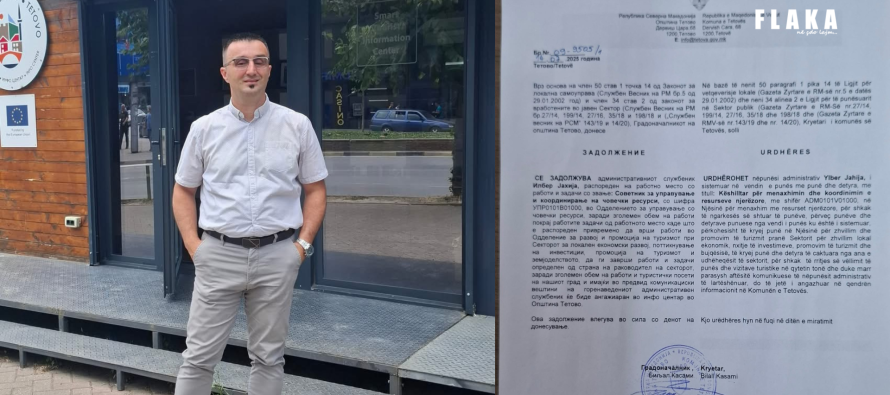 Gazetari Ylber Jahiu: Kryetari Kasami më zhvendosi nga puna – Trysni ndaj fjalës së lirë
