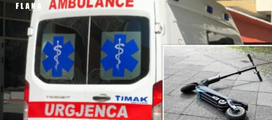 “Aksident në Tiranë – monopatina përplas këmbësorin, të dy në spital”