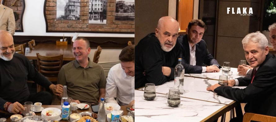 Ambasadori Meidani: Shqipëria me ritëm të lartë drejt BE-së – takim me Ahmetin e Taravarin në Shkup