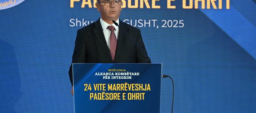 Besëlidhja shënon 24-vjetorin e Marrëveshjes së Ohrit – Zejdi porosi Mickoskit: UÇK ishte formacion i drejtë