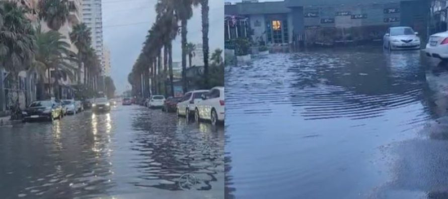 Durrësi dhe Tirana nën reshje të dendura – përmbytje të përkohshme në disa rrugë