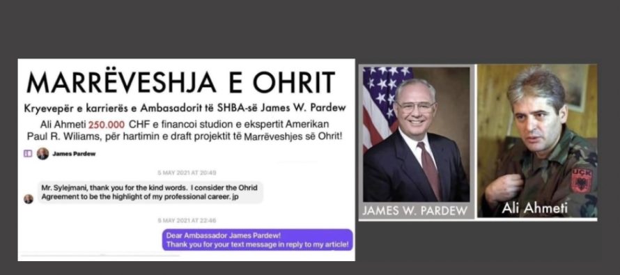 Marrëveshje e Ohrit – Kryevepër e karrierës e Ambasadorit të SHBA-së James W. Pardew!