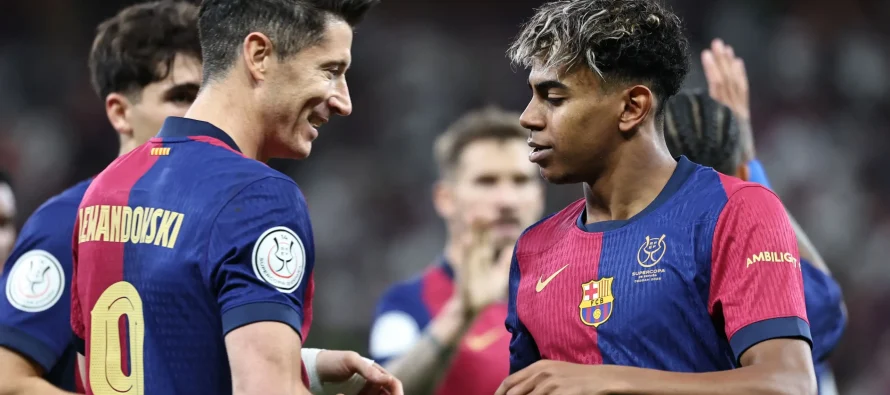 UEFA gjobit Yamal dhe Lewandowskin për shkelje antidoping