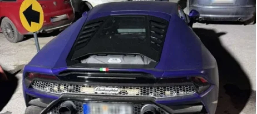 Zhurma e Lamborghini-t zgjon Strugën – Automjeti u sekuestrua pas mesnate