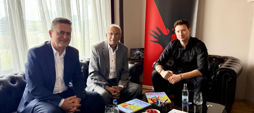 Ambasadori Meidani priti prof. dr. Avzi Mustafën në Ambasadën e Shqipërisë