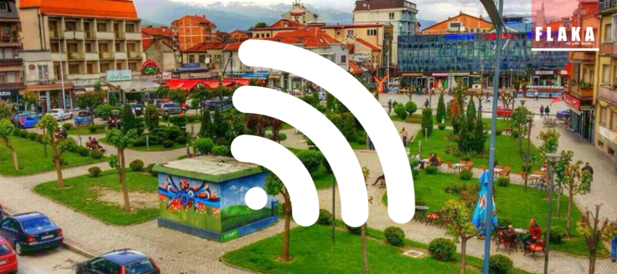 Qyteti i Gostivarit me internet falas në hapësirat publike