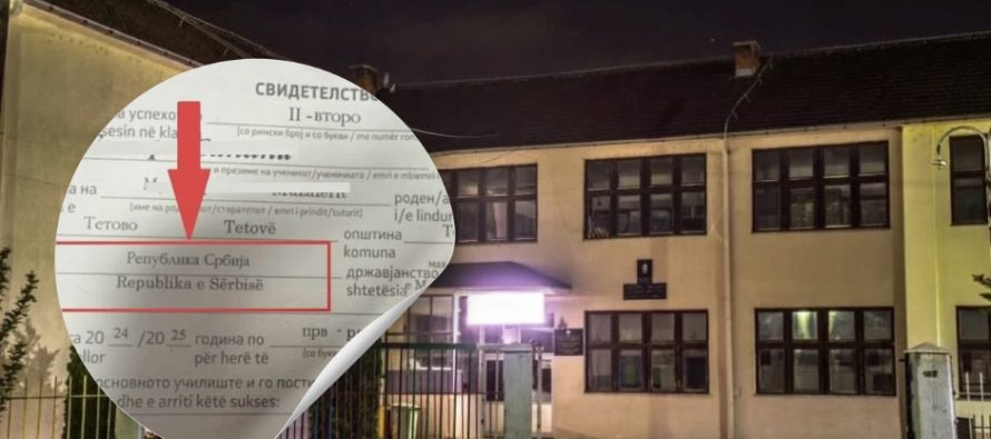 Skandal në Zhelinë: Në deftesë të nxënësit shkruan “Republika e Serbisë”