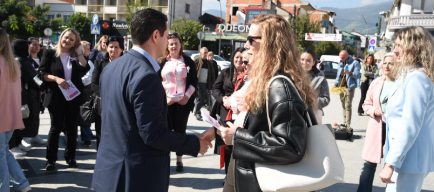 Tetori Rozë në Gostivar – Valbon Limani premton 150 mamografi falas çdo vit për gratë