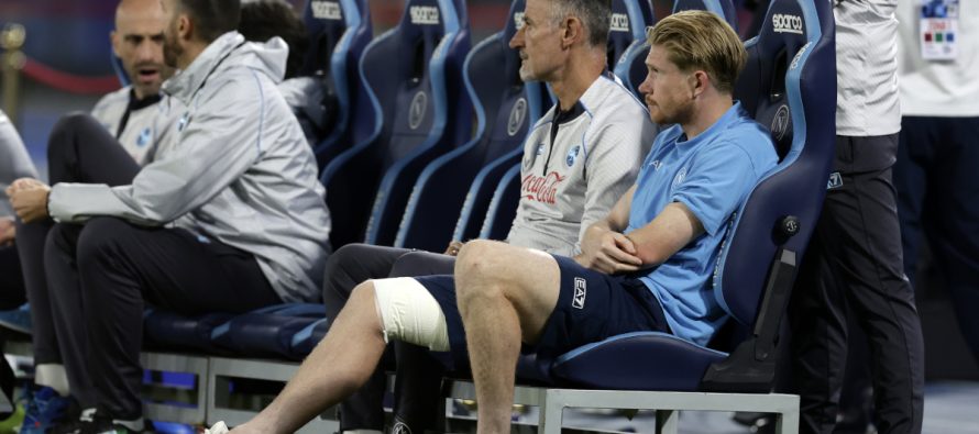 Tronditje për Napolin: Kevin De Bruyne jashtë për disa muaj