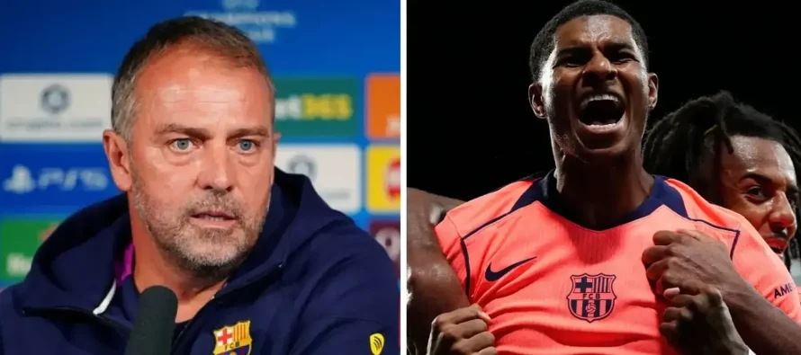 Flick jep “dritën jeshile” për qëndrimin e Marcus Rashford te Barcelona