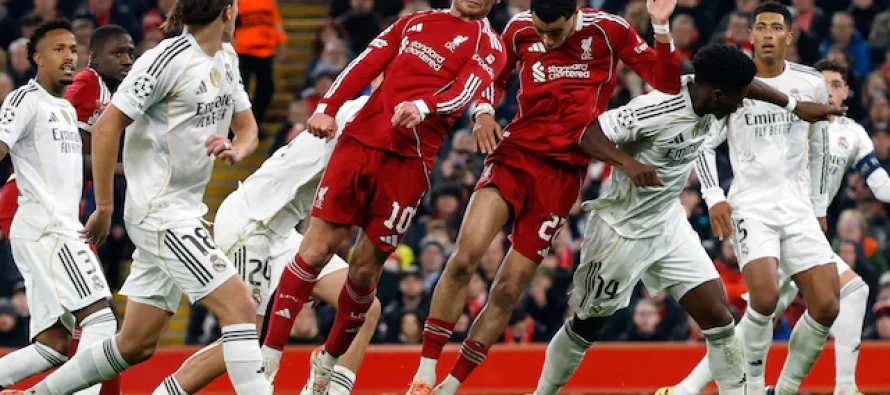 Real Madrid bie në Anfield – Reds marrin fitore të madhe
