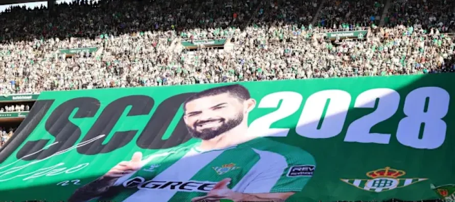 Isco rinovon me Real Betis deri në vitin 2028, tifozët festojnë me një tifo speciale