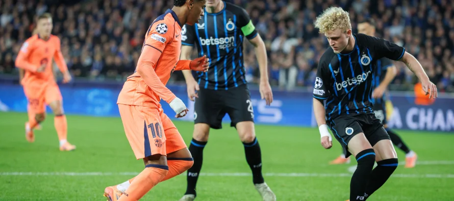 Spektakël në Bruges: Club Brugge ndal Barcelonën 3-3