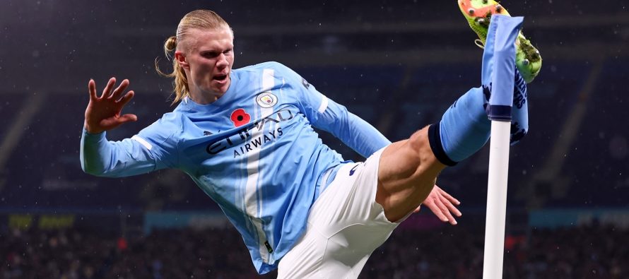 Erling Haaland arrin 100 gola në Premier League me Manchester City