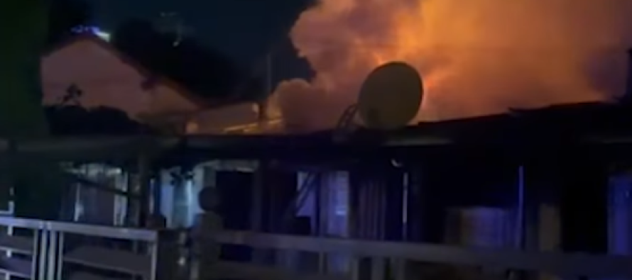 Zjarr i madh në kompleksin industrial “Makstil” në Shkup, digjet një magazinë