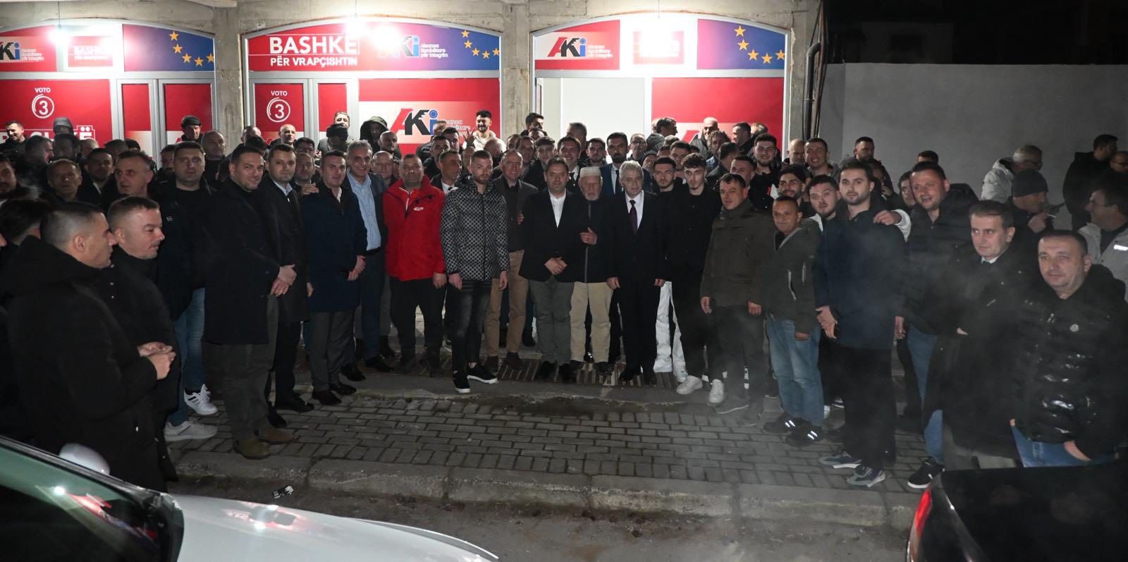 Hapet fushata e AKI së në Vrapçisht  të pranishëm Ahmeti e Taravari