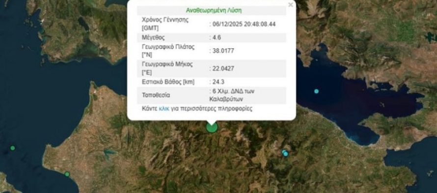 Lëkundje tërmeti në Greqi, dridhjet ndihen dhe në Atikë