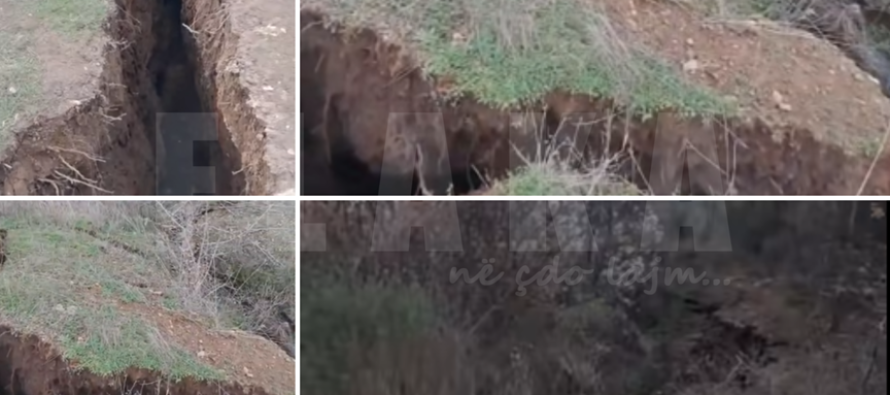 Rrëshqitje e dheut edhe në hyrje të fshatit Likovë 